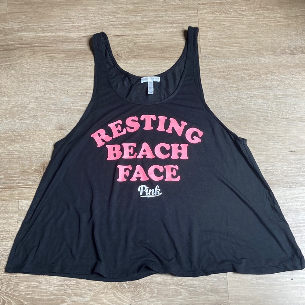 Pink sleeveless shirt